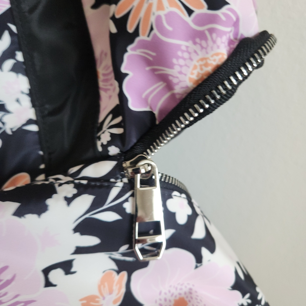 Madden Girl Black and Pink Floral Travel Bag - Picture 2 of 8